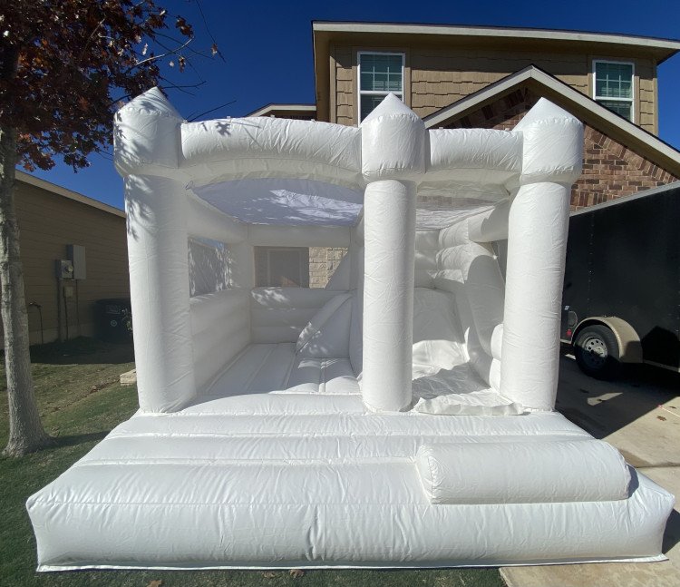 Open White Bounce House